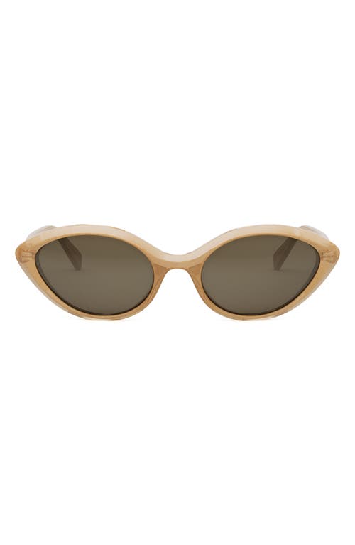 Celine Cat Eye Sunglasses In Beige/brown