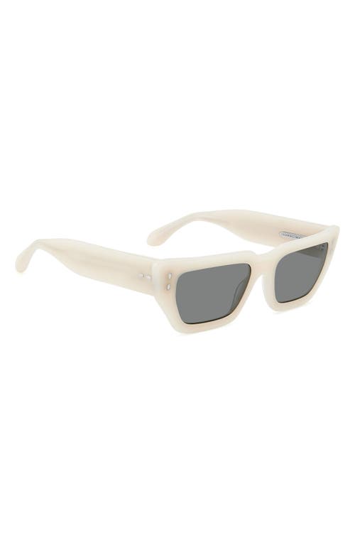 Isabel Marant 54mm Rectangular Sunglasses In Ivory