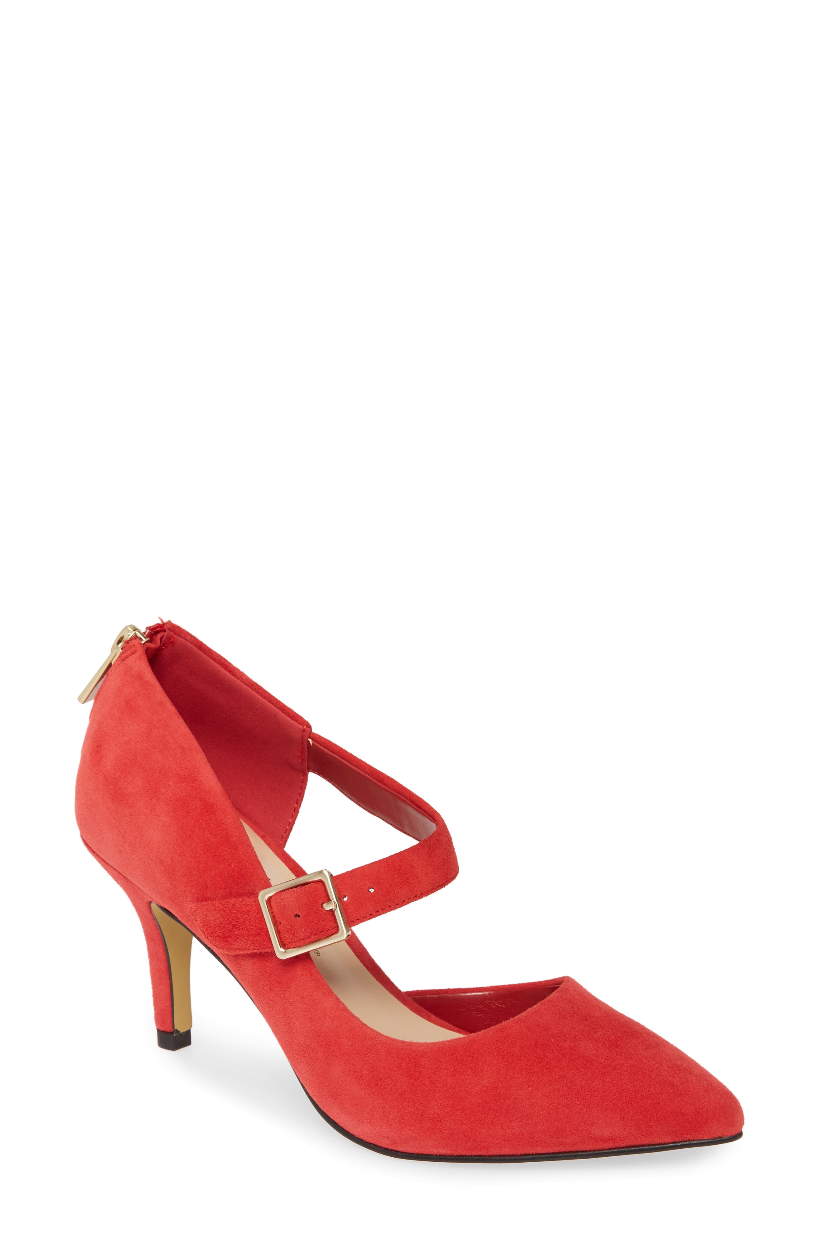 Bella Vita Dawson Pointed Toe Pump, Red