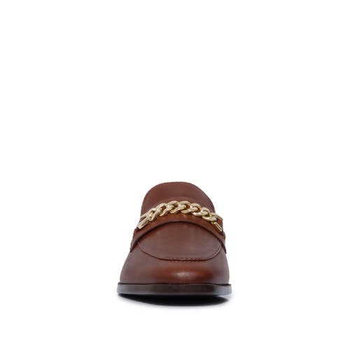 Shop Bernardo Footwear Zephyr Chain Loafer In Mahogany