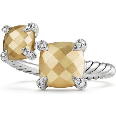David Yurman Chatelaine Bypass Ring With Diamonds