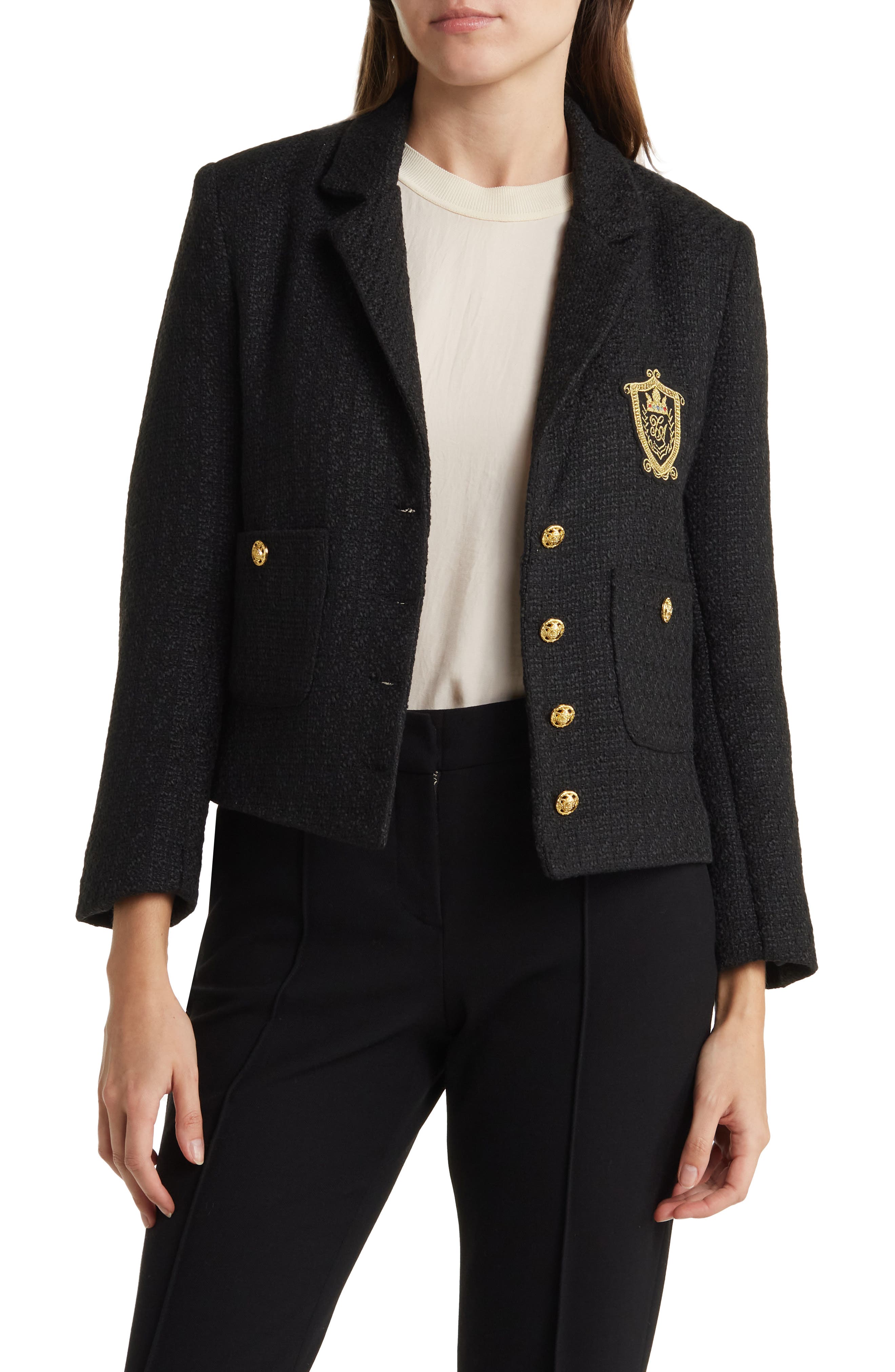 PLM Single Breasted Tweed Jacket 