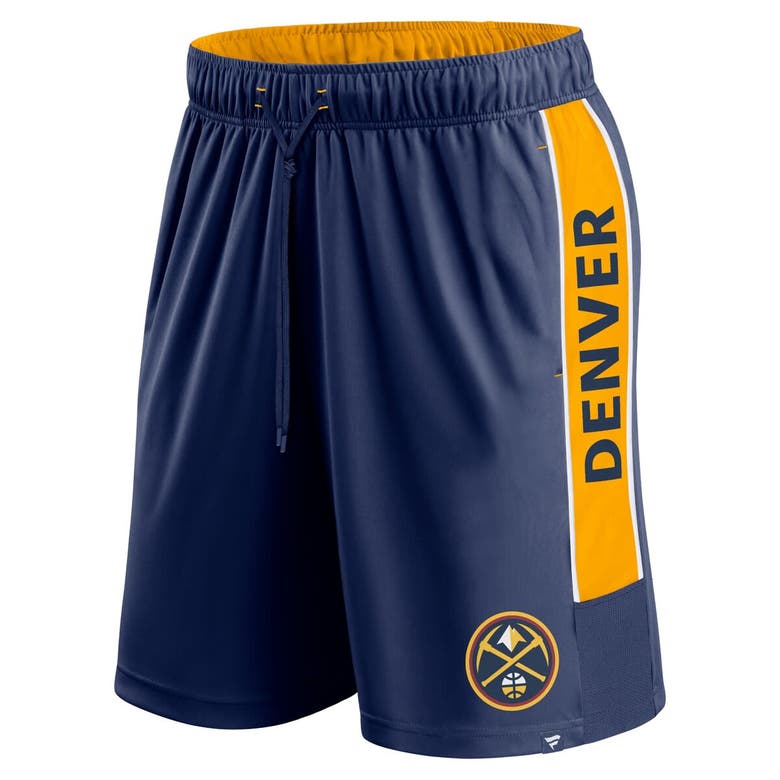 Shop Fanatics Branded Navy Denver Nuggets Game Winner Defender Shorts