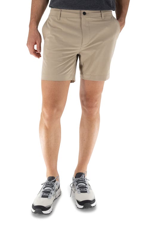 6-Inch Hybrid Shorts in Light Beige/Khaki