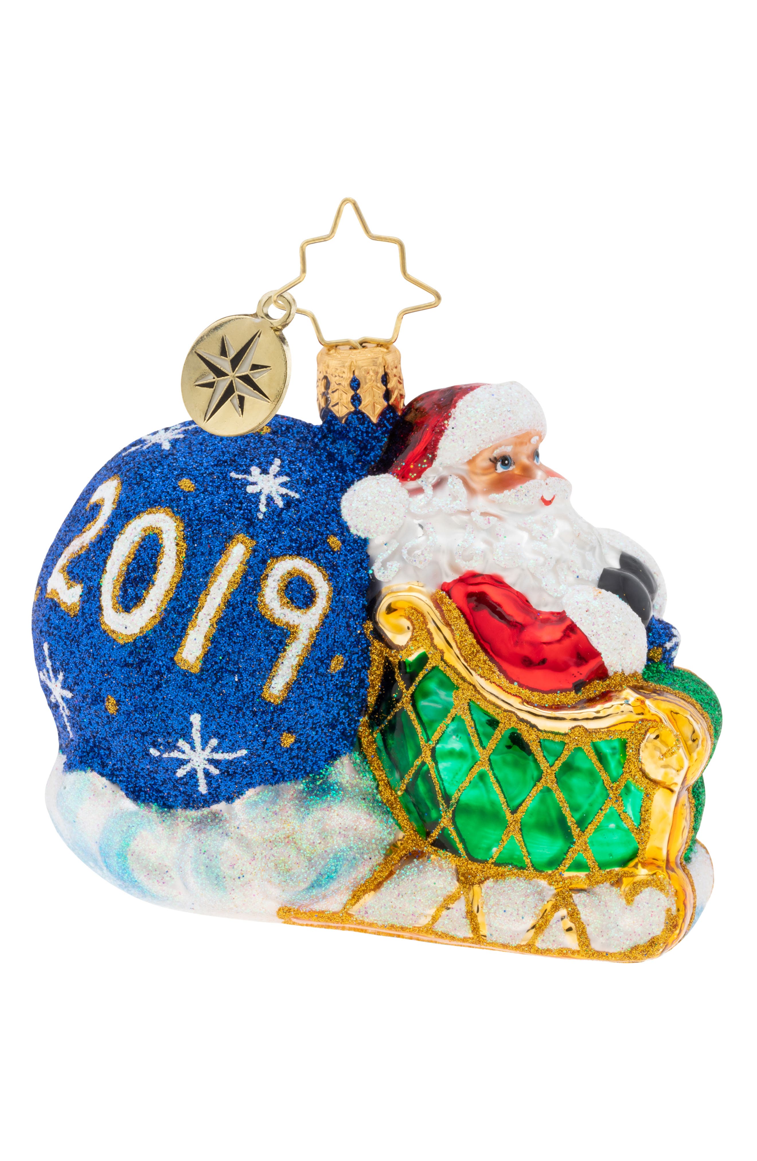 UPC 645001502773 product image for Christopher Radko No Looking Back Gem Ornament, Size One Size - Blue | upcitemdb.com
