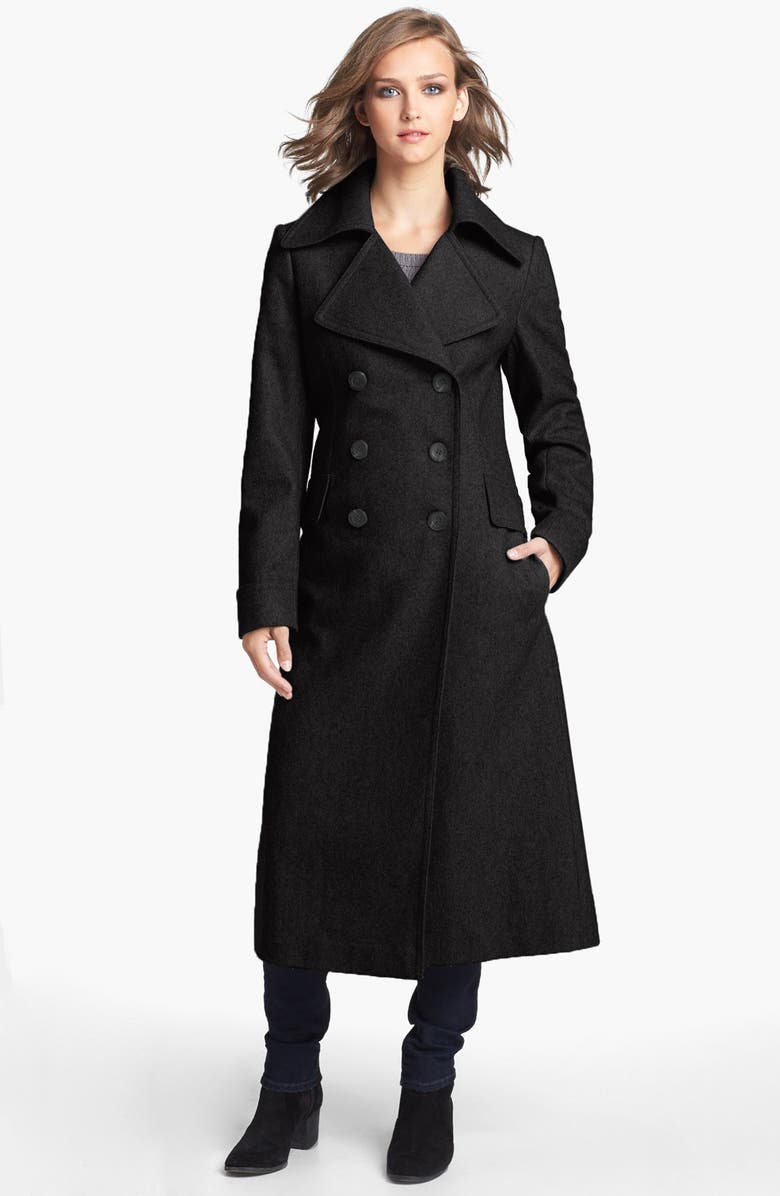 DKNY Wool Blend Military Coat | Nordstrom
