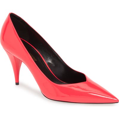Saint Laurent Kiki Pointy Toe Pump - Pink