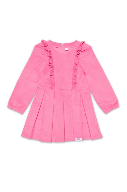 Shop Worthy Threads Long Sleeve Ruffle Dress In Pink