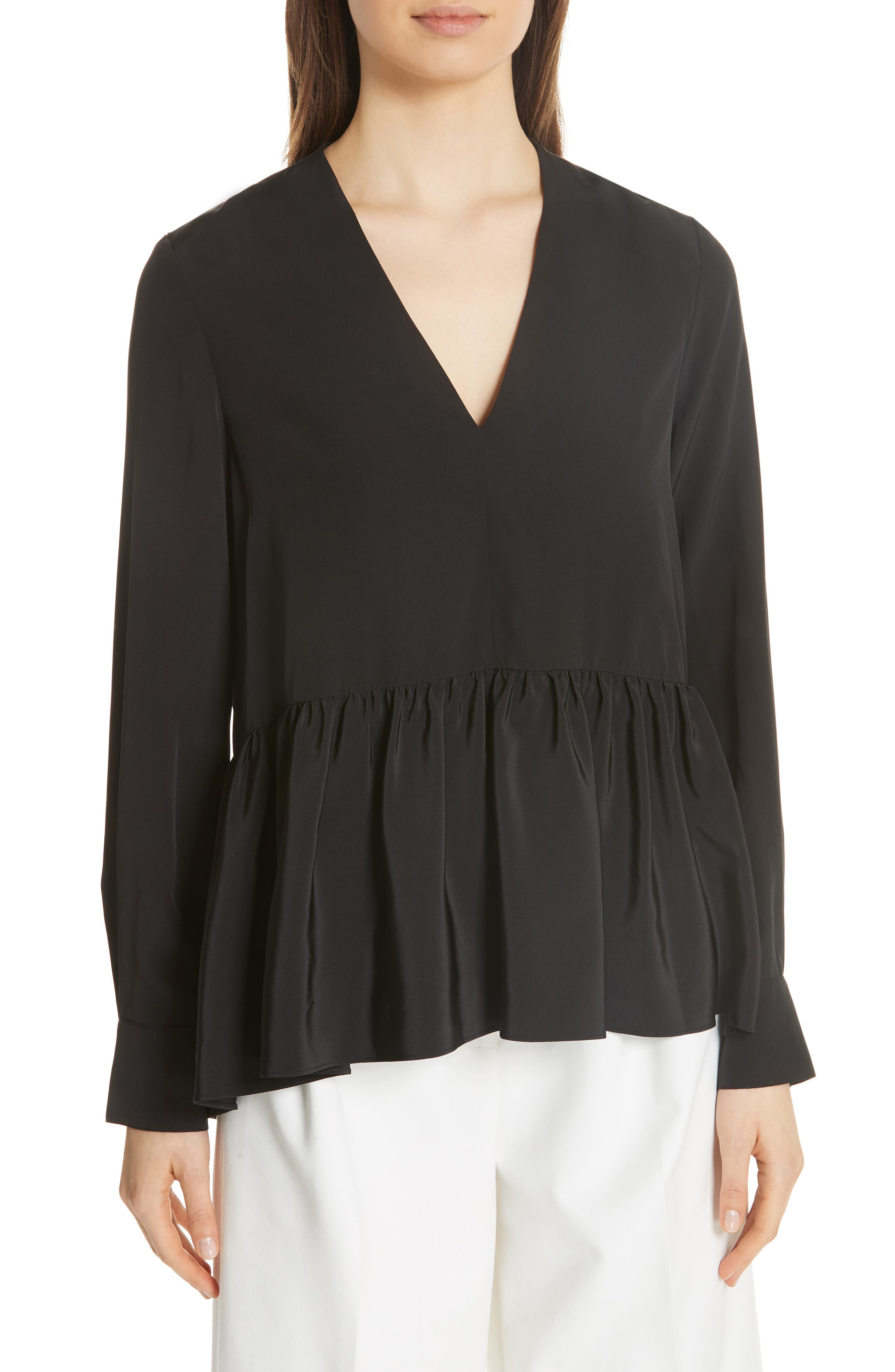 tibi peplum top