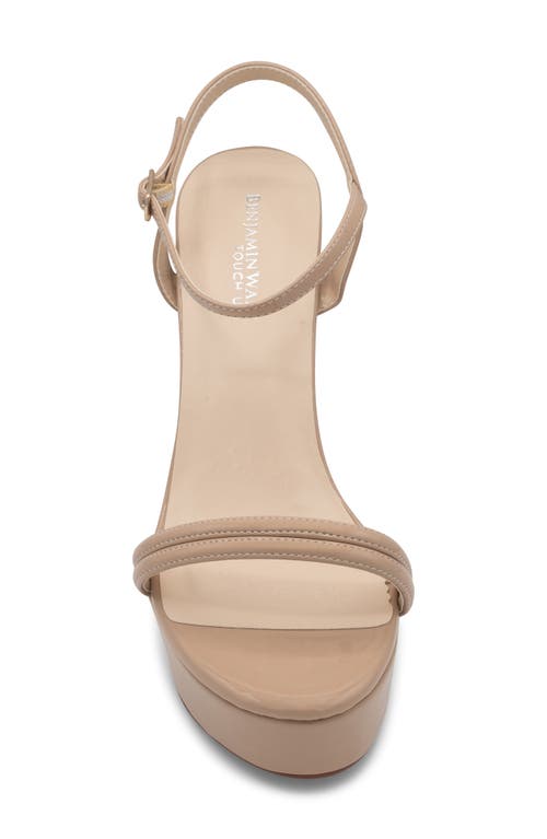 Touch Ups Natalia Ankle Strap Platform Sandal In Beige