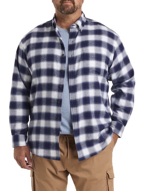 HARBOR BAY BY DXL HARBOR BAY BY DXL PLAID FLANNEL SPORT SHIRT