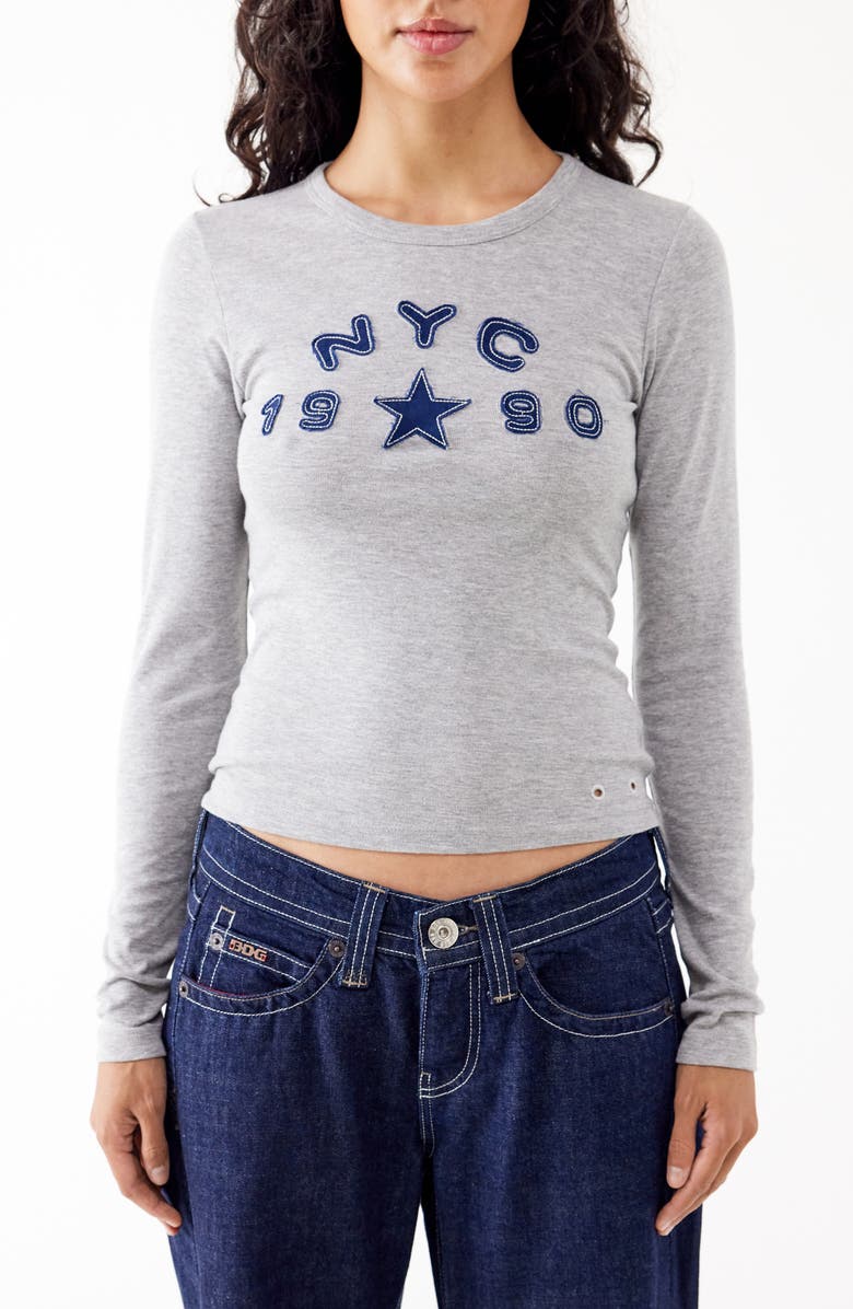 BDG Urban Outfitters NYC 1990 Appliqué Cotton Graphic T-Shirt, Main, color,