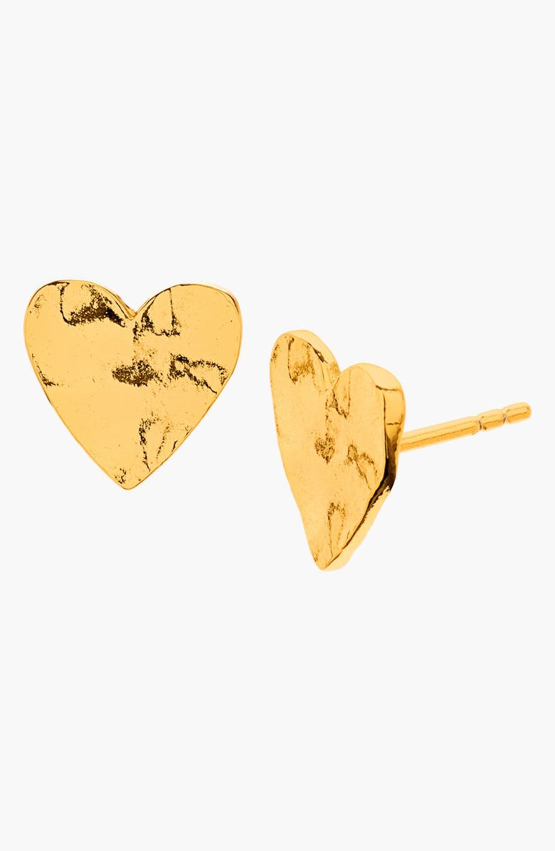 GORJANA 'Chloe' Heart Stud Earrings, Main, color, Gold
