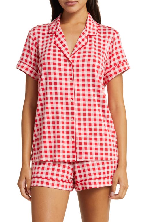 Nordstrom Moonlight Short Pajamas In Red Barbados Buffalo Check