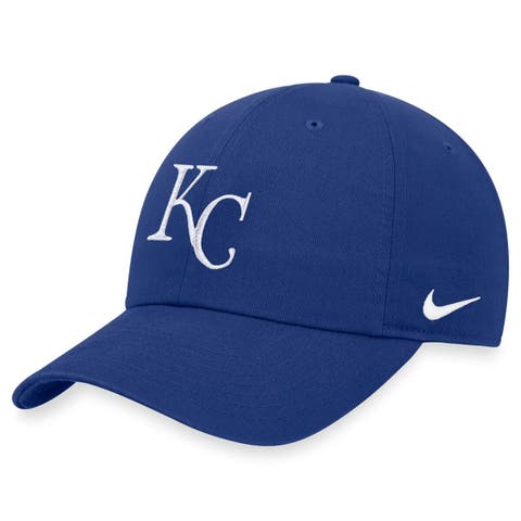 Kansas City Royals New Era Stripe Cuffed Knit Hat with Pom - Gray