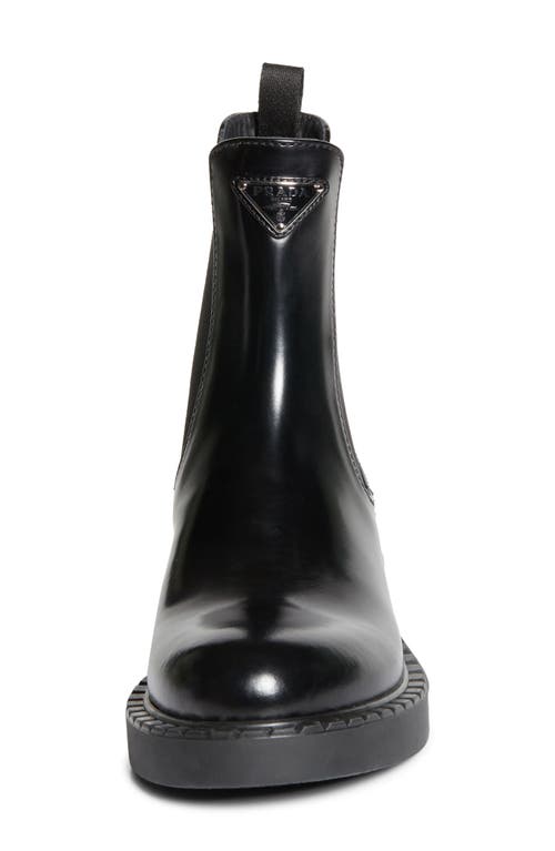 Prada 50mm Triangle-logo Chelsea Boots In Black