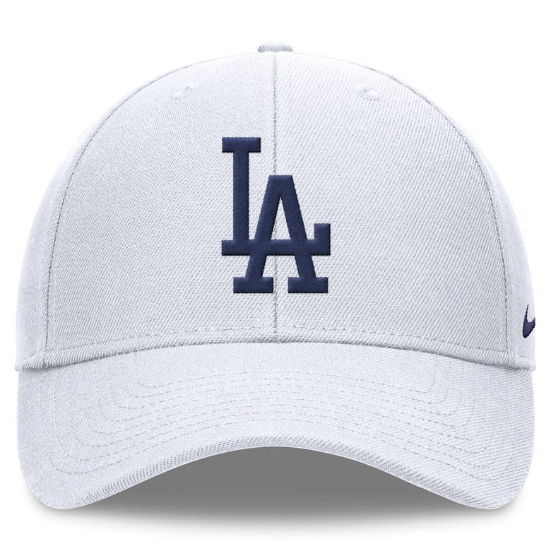 Shop Nike White Los Angeles Dodgers Evergreen Club Performance Adjustable Hat