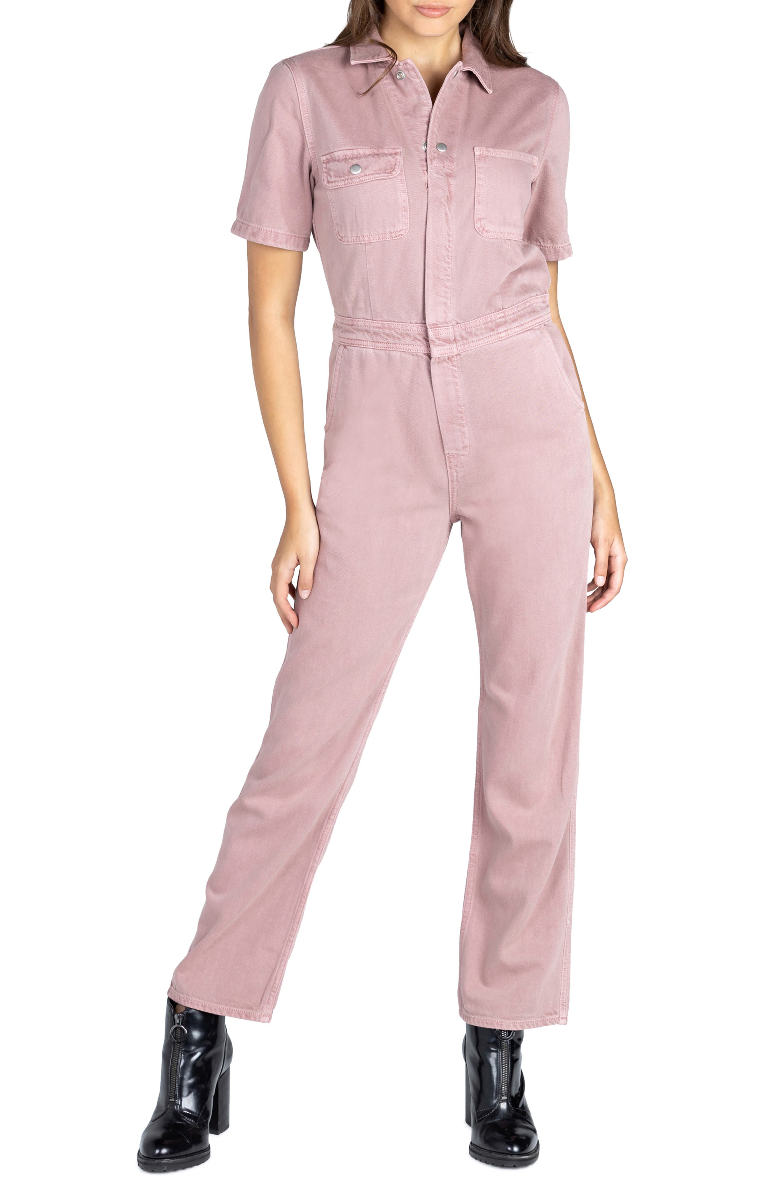 juniors pink romper