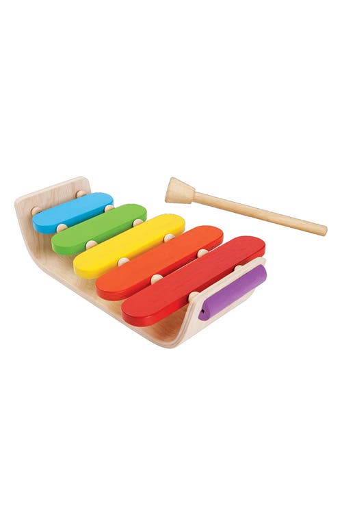 PlanToys Rainbow Oval Xylophone in Assorted at Nordstrom