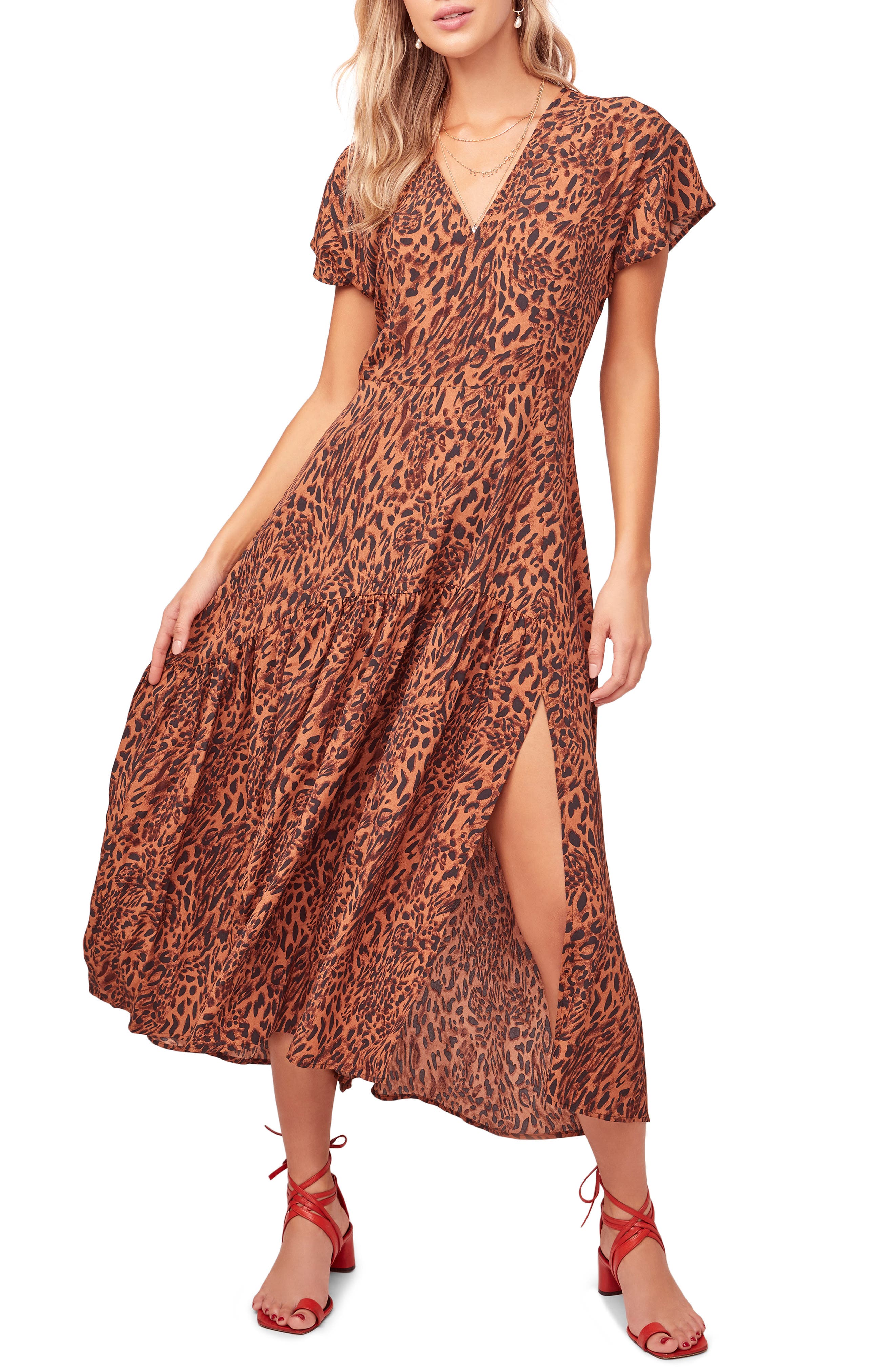 astr the label leopard dress