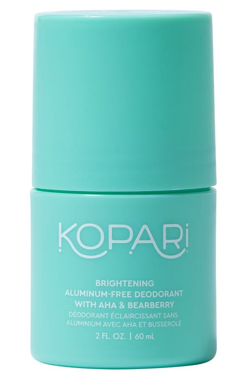 Kopari Brightening Aluminum-Free Roll-On Deodorant with AHA & Bearberry