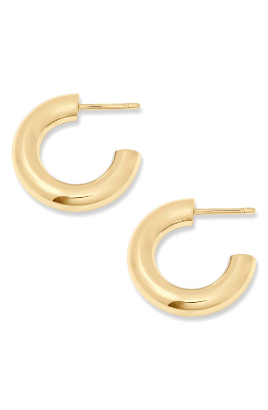 Shop Brook & York Brook And York Rina Tube Hoop Earrings In Gold