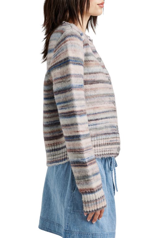 Shop Splendid Daniella Stripe Cardigan In Periwnkle Multi