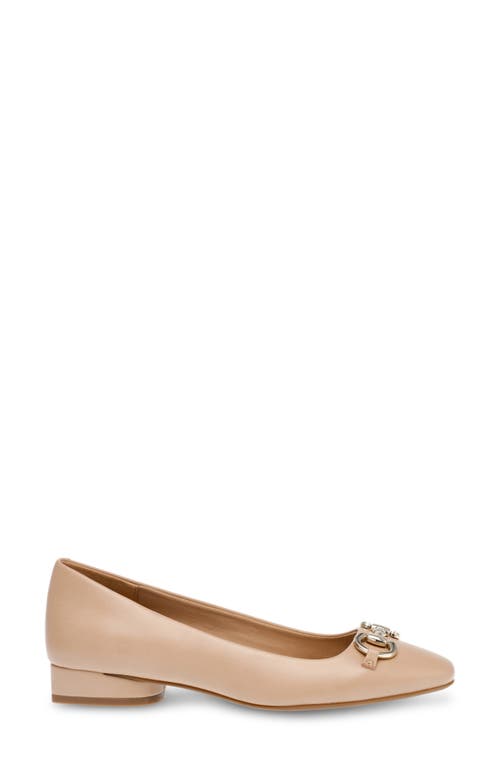 Anne Klein Women's Cora Tailored Ballet Flats In Beige Smooth