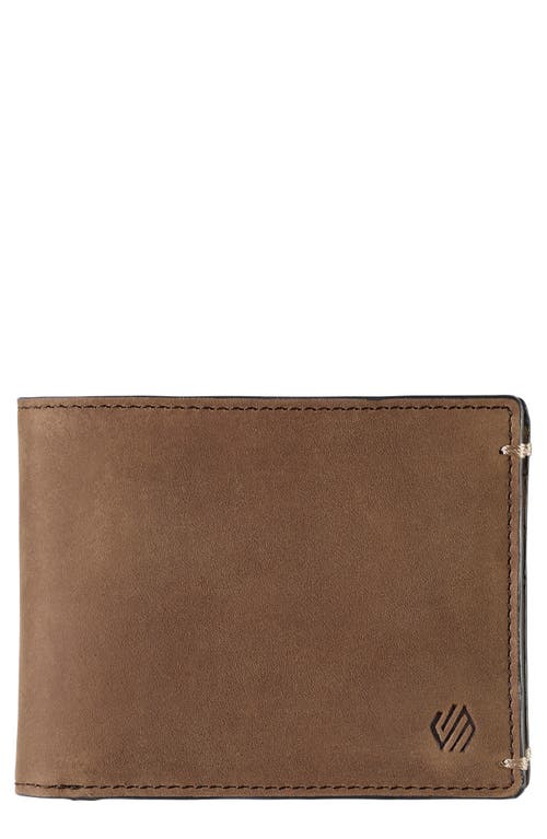 Johnston & Murphy Rhodes Leather Bifold Wallet In Tan Oiled