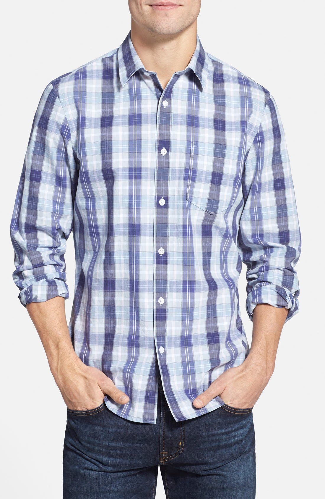 Nordstrom Trim Fit Plaid Sport Shirt Nordstrom