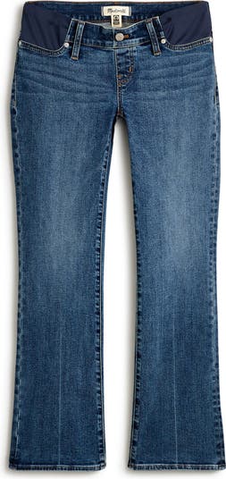 Madewell Side Panel Kick Out Crop Maternity Jeans