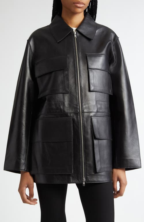 Stand Studio Reyna Leather Jacket in Black 