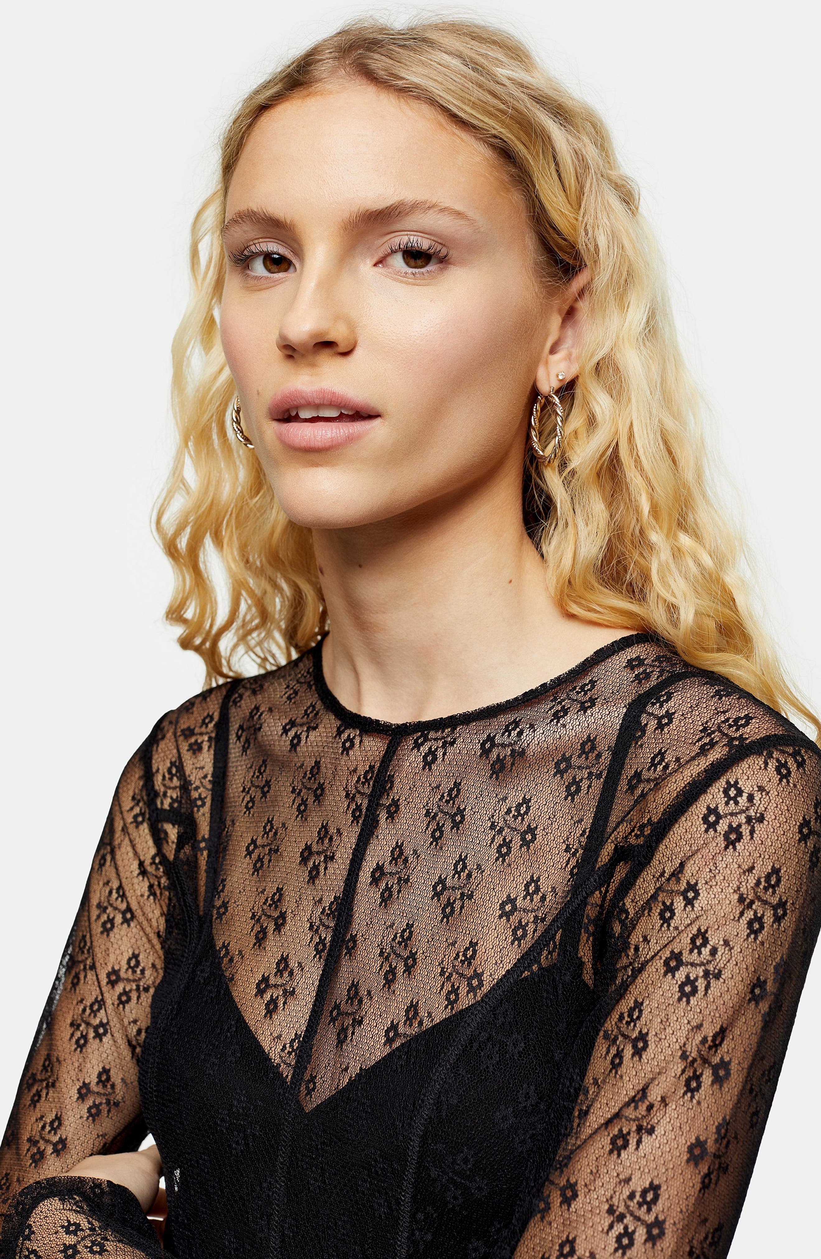 topshop sheer top