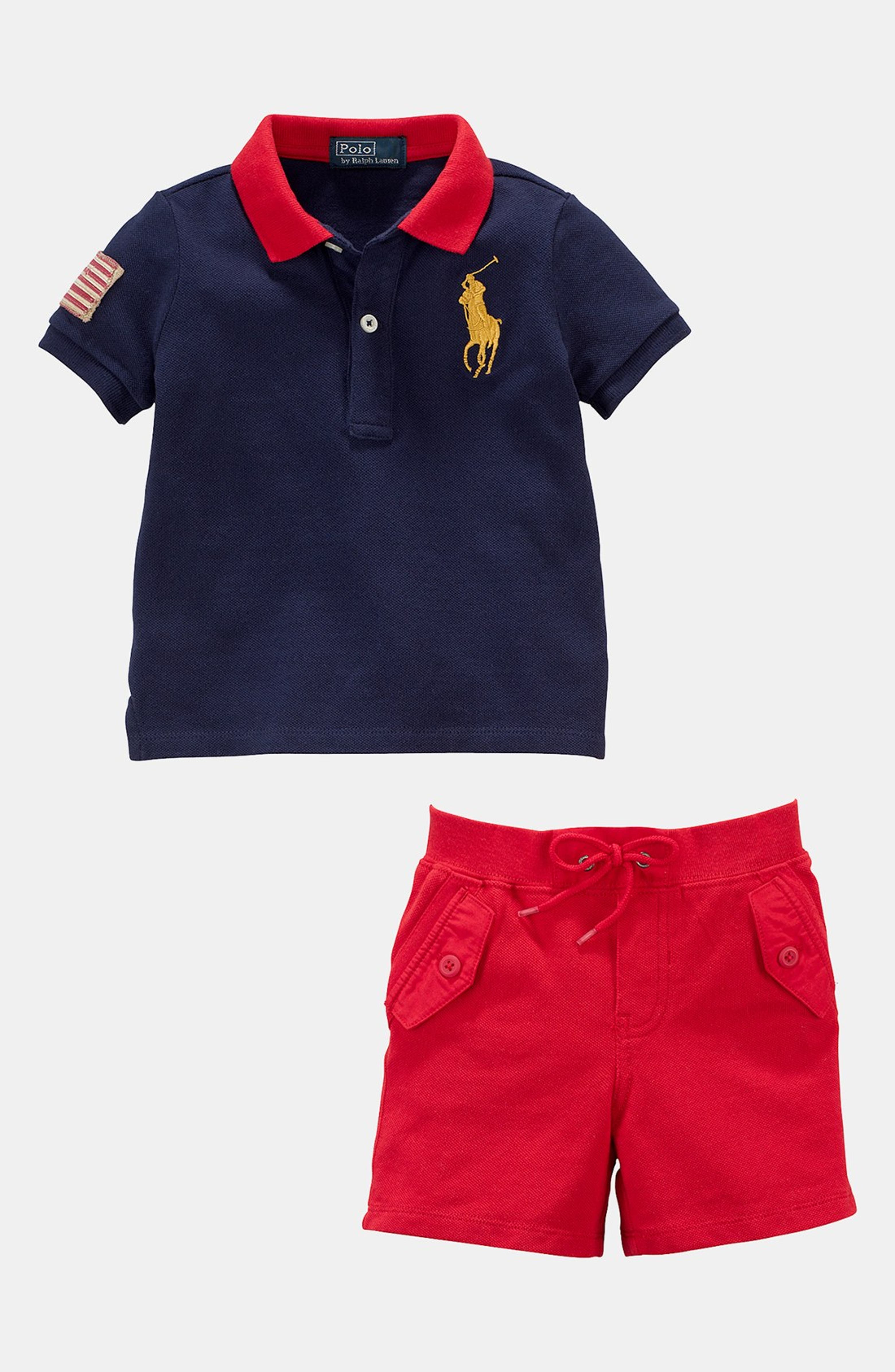 Ralph Lauren Polo Shirt & Shorts (Baby) | Nordstrom