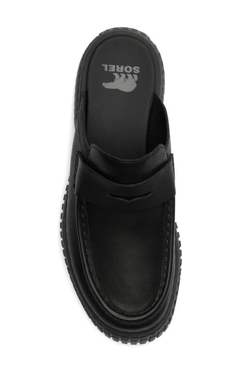 Sorel Ona Ave Penny Loafer Mule In Black/ Jet