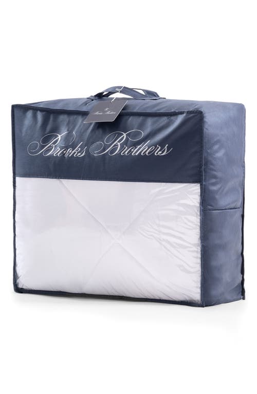 Brooks Brothers Climate Turkish Cotton Comforter In White