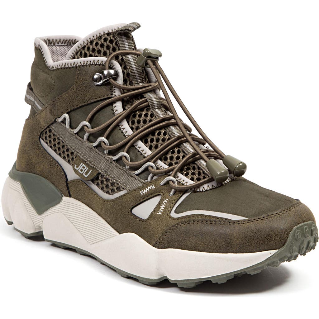 Jbu Gripper Water Resistant Sneaker In Olive/grey