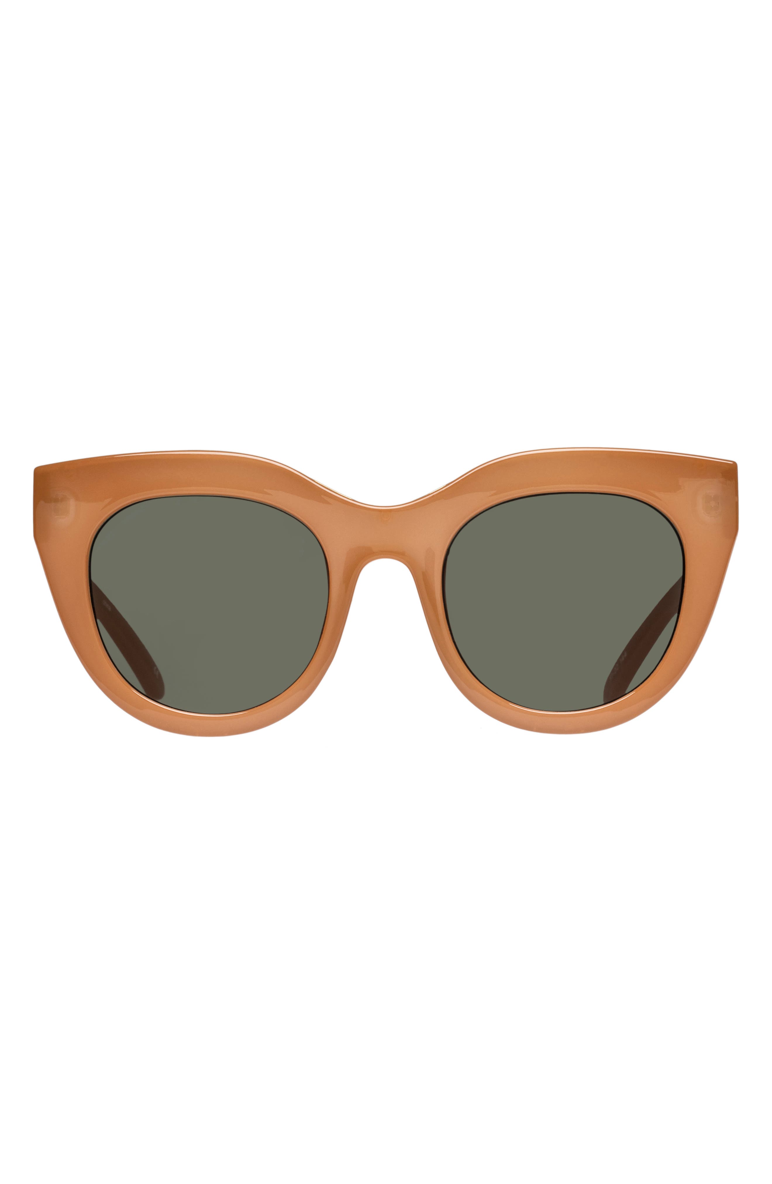 Le Specs Air Heart 51mm Sunglasses in Caramel/Khaki at Nordstrom