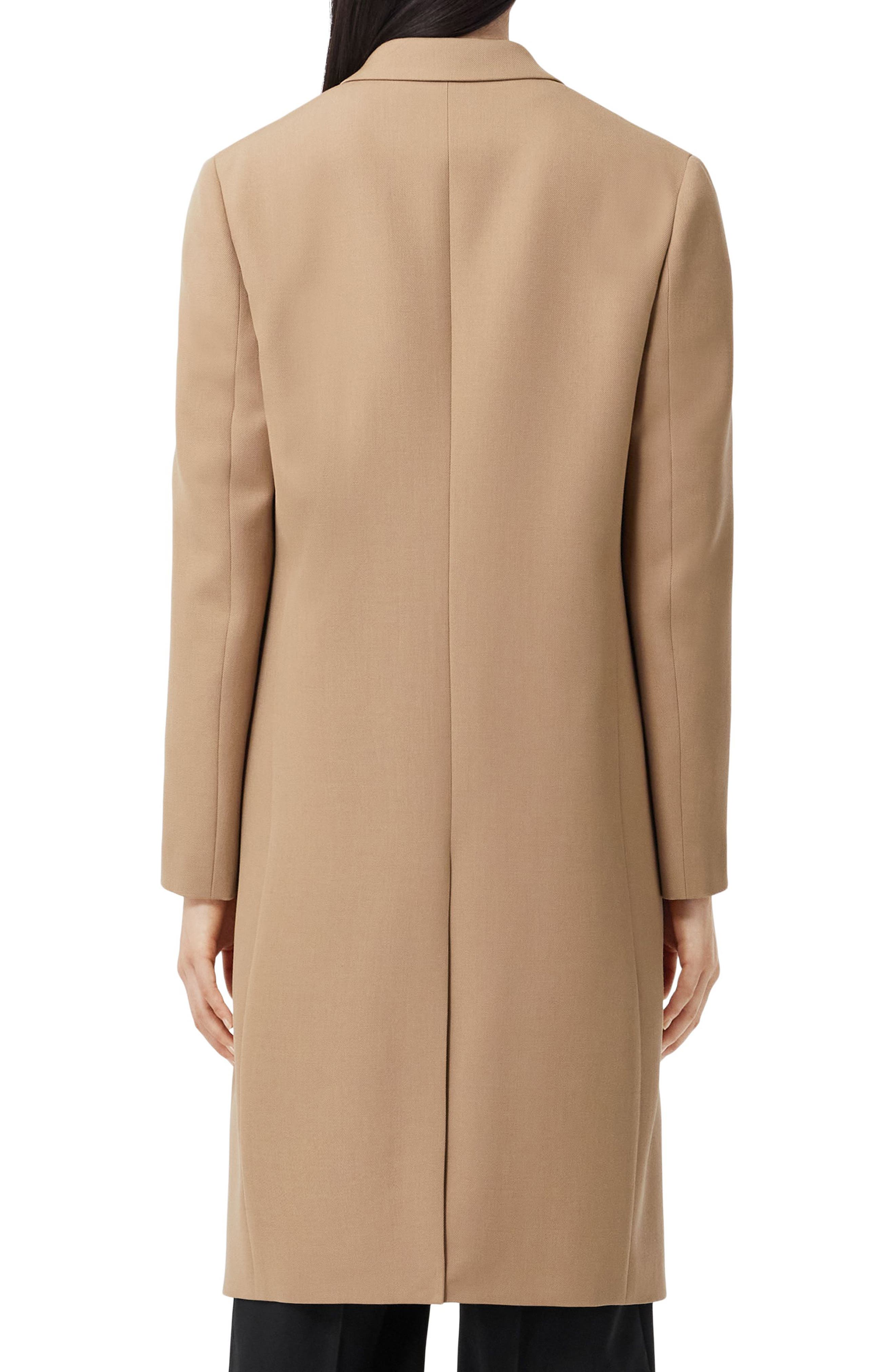 Burberry Ockley Wool Blend Long Coat 