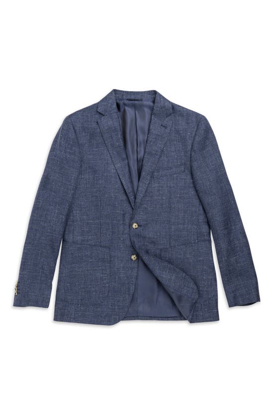 Shop Rodd & Gunn The Cascades Slub Linen & Wool Sport Coat In Bluestone