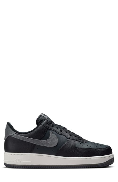 Shop Nike Air Force 1 '07 Sneaker In Black/smoke Grey/dark Grey