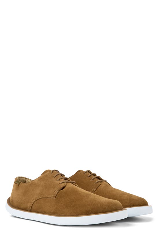 Camper Smith Lace-up Shoes In Brown Suede