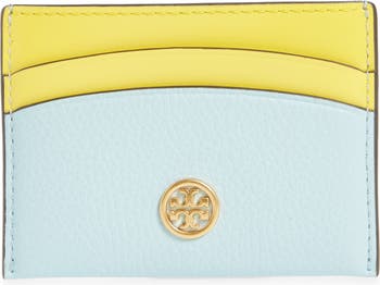 Tory Burch Robinson Colorblock Beeswax Leather Small Compact