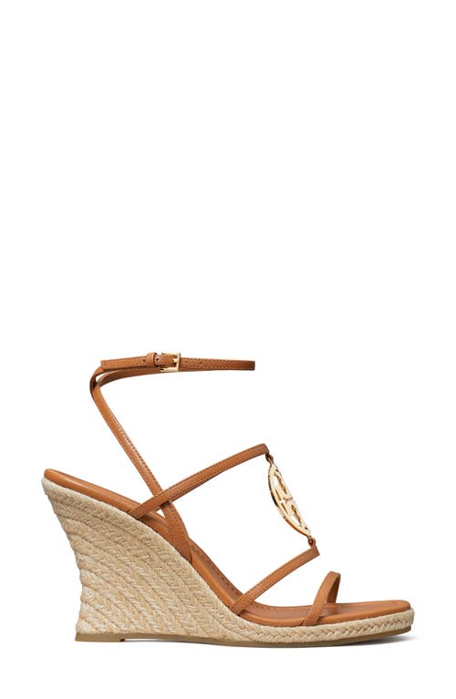 Shop Tory Burch Capri Miller Espadrille Wedge In Caramel Corn/gold