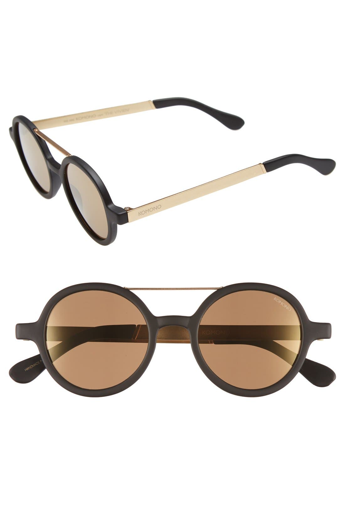 Komono 'Vivien' Round Lens Sunglasses Nordstrom