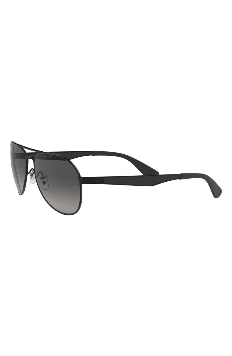 Ray-Ban 61mm Gradient Polarized Aviator Sunglasses, Alternate, color, 