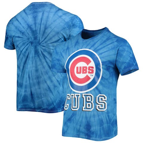 Vintage Tie Dye Liquid Blue Tee Shirt | Chicago Cubs