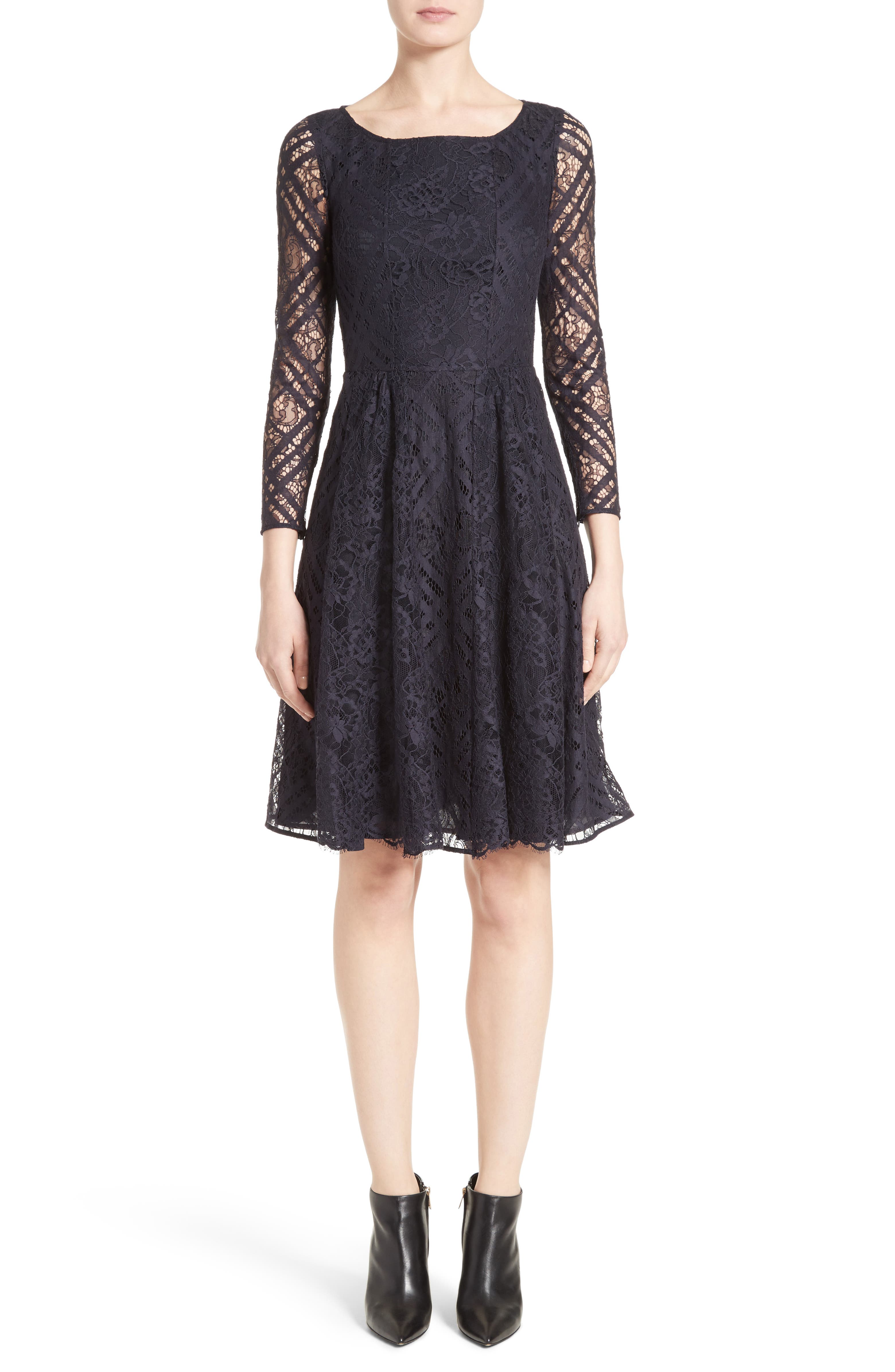 Burberry Liliana Lace Fit & Flare Dress | Nordstrom