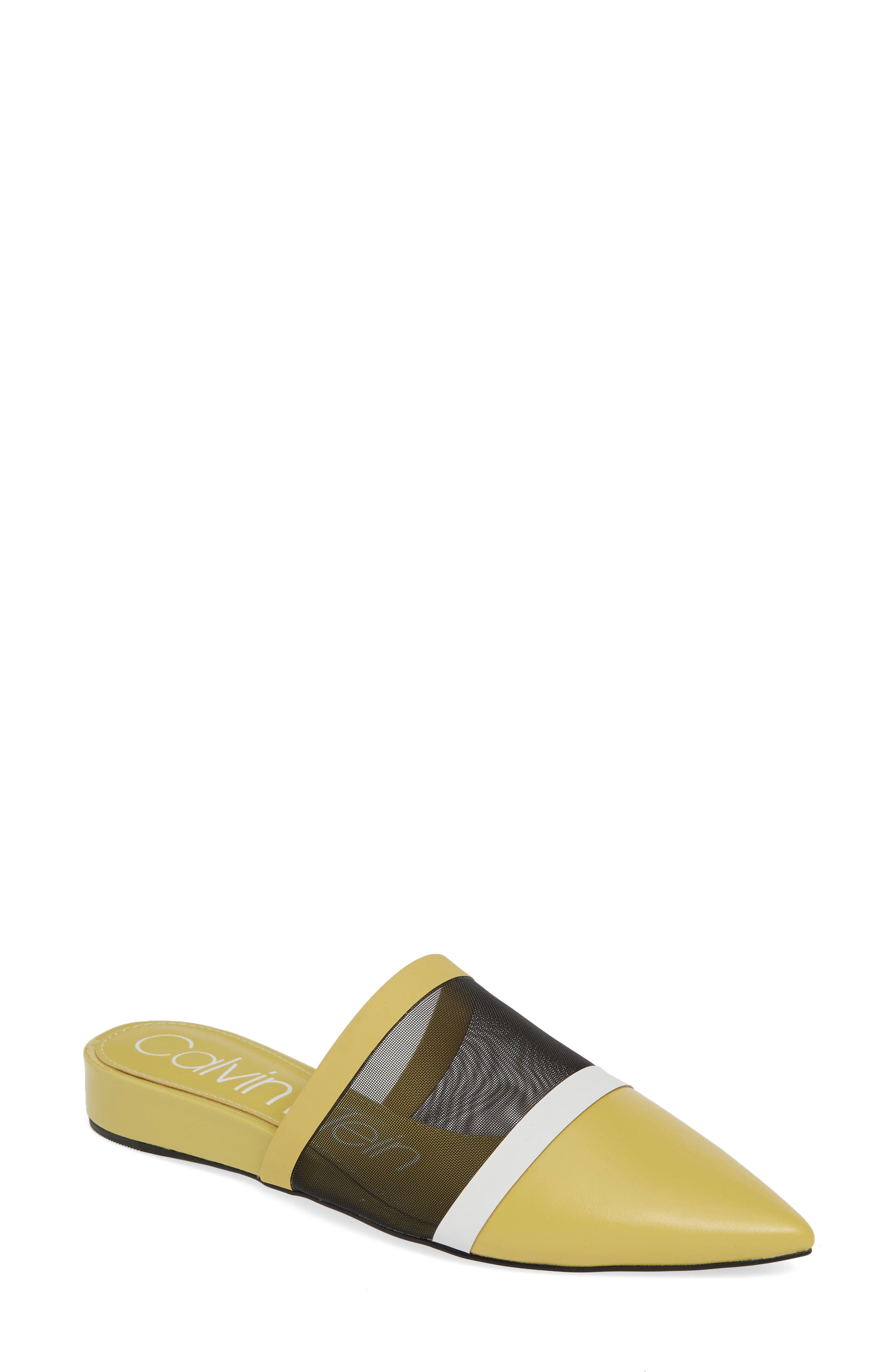 Calvin Klein Cardy Mesh Mule, Green
