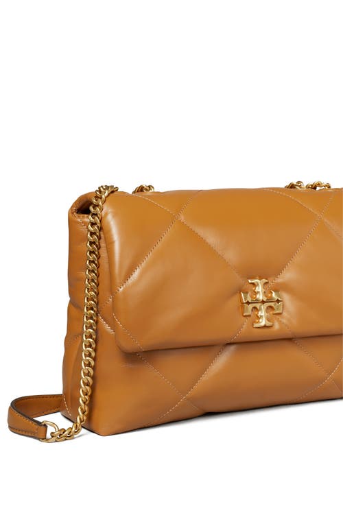 Shop Tory Burch Kira Diamond Quilted Leather Convertible Shoulder Bag In Tan